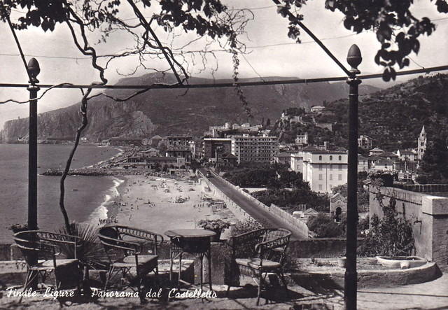 Il panorama dal Castelletto nel 1950