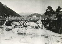 La ricostruzione del ponte sul Pora