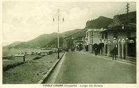 La via Aurelia a Varigotti nel 1930